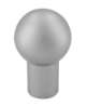 Afbeeldingen van Siro Meubelknop kunststof - L 15mm/H 24mm/B 15mm - aluminium 