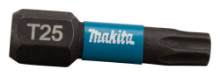 Afbeeldingen van Makita Slagschroefbit X Impact Black - T25x25mm