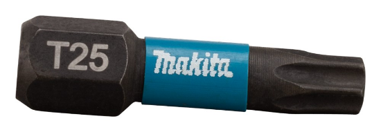 Afbeeldingen van Makita Slagschroefbit X Impact Black - T25x25mm
