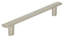 Afbeeldingen van Siro Meubelgreep metaal - boorafstand 128mm/L 161mm/H 24mm/B 14mm - RVS effect 