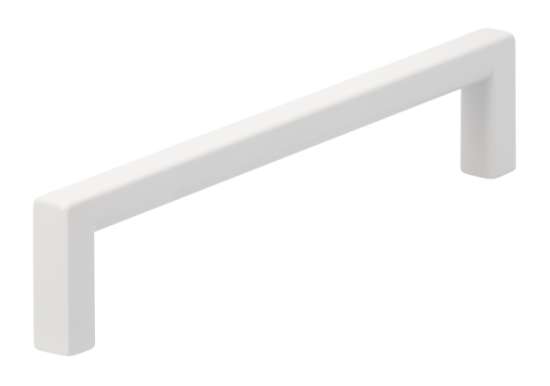 Afbeeldingen van Siro Meubelgreep metaal - boorafstand 128mm/L 136mm/H 28mm/B 8mm wit mat 