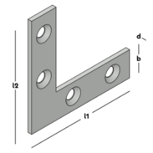 Afbeeldingen van GB Raamhoek recht 40 10x1,5 Zink-Magnesium