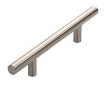 Afbeeldingen van Siro Meubelgreep metaal - boorafstand 96mm/L 178mm/H 32mm/B 12mm RVS effect 
