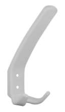 Afbeeldingen van Siro Kapstokhaak kunststof - boorafstand 20mm/L 150mm/H 96mm/B 57mm - wit 