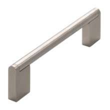 Afbeeldingen van Siro Meubelgreep metaal - boorafstand 128mm/L 148mm/H 38mm/B 10mm - RVS 
