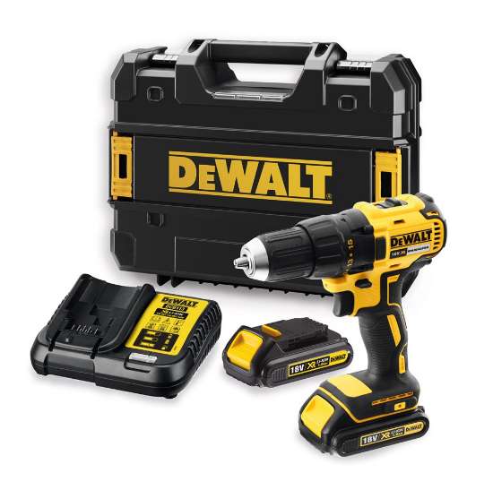 Afbeeldingen van DeWALT 18v xr brushless schroef-/boormachine 2x 1,5ah in tstak