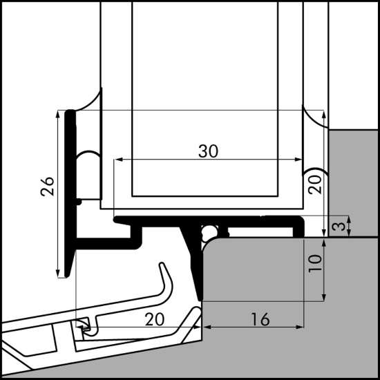 Afbeeldingen van Ellen Beglazingsprofiel BS-20 ANO 500