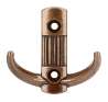 Afbeeldingen van Siro Kapstokhaak metaal - boorafstand 32mm/L 57mm/H 28mm/B 60mm antiek messing 