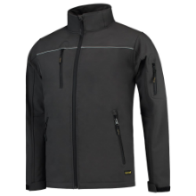 Afbeeldingen van Tricorp softshell jack 402006 - maat XXS - donkergrijs 