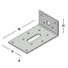 Afbeeldingen van GB Hoekanker 40x100 60x2 RVS
