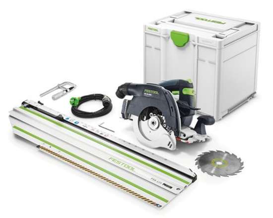 Afbeeldingen van Festool pendelkapzaagmachine HK 55 EBQ-Plus-FSK420 - 1200Watt - met afkortrail FSK 420 in systainer
