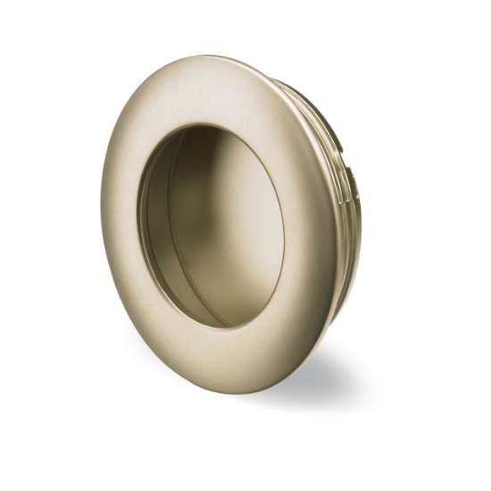 Afbeeldingen van Hettich greep om in te laten Borgoa, boorafstand 0, H 11 mm, ø 41 mm, Mat vernikkeld
