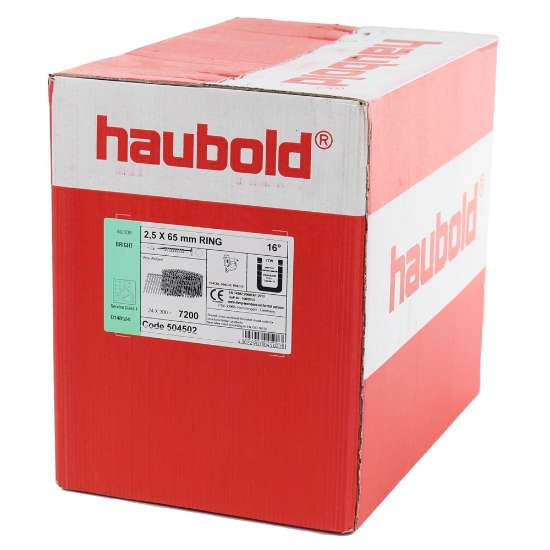 Afbeeldingen van Haubold spoelnagel CW - Ø2,5x65mm - ring blank