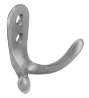 Afbeeldingen van Siro Kapstokhaak metaal - boorafstand 11mm/L 45mm/H 28mm/B 60mm - gepolijst aluminium 