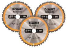 Afbeeldingen van DeWalt Cirkelzaagbladen set DT1962-QZ - Ø216mm asgat 30mm 