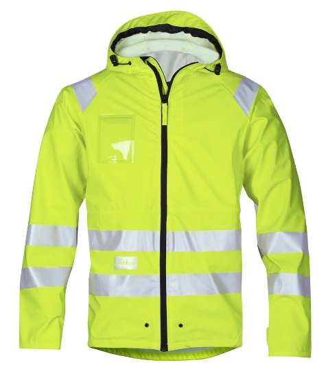 Afbeeldingen van Snickers regenjas 8233-6600 maat XL High Visibilty geel