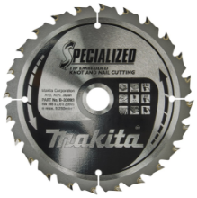 Afbeeldingen van Makita cirkelzaagblad - Ø165x20mm 24T 23° - voor hout met spijkers
