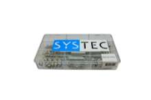 Afbeeldingen van Systec assortimentsdoos trekveer - 9 vaks T85-T209 - 116 stuks verzinkt