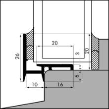 Afbeeldingen van Ellen Beglazingsprofiel BS-10 ANO 500