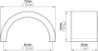 Afbeeldingen van Siro Meubelgreep metaal - boorafstand 64mm/L 72mm/H 40mm/B 35mm RVS effect 