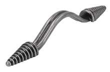 Afbeeldingen van Siro Meubelgreep metaal - boorafstand 128mm/L 190mm/H 28mm/B 21mm - antiek zilver 