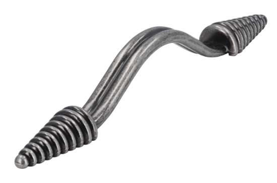 Afbeeldingen van Siro Meubelgreep metaal - boorafstand 128mm/L 190mm/H 28mm/B 21mm - antiek zilver 
