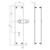 Afbeeldingen van Schild renovatie rechthoekig 250x55x2mm RVS mat zwart
