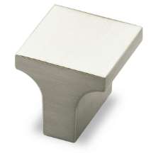 Afbeeldingen van Hettich Knop Emo, L 25 mm, B 25 mm, H 23 mm, roestvrij staal finish geborsteld