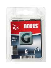 Afbeeldingen van Novus vlakdraad nieten G 11/6mm