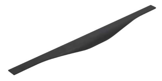 Afbeeldingen van Siro Handgreep metaal - L 545mm/H 43mm/B 13mm mat zwart 