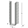 Afbeeldingen van GB raveeldrager I-ligger - 90x400x1,25mm - sendzimir verzinkt