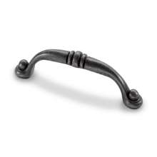 Afbeeldingen van Hettich Greep Alberta, boorafstand 96, L 110 mm, B 14 mm, H 28 mm, tinkleurig antiek
