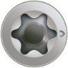 Afbeeldingen van Spax spaanplaatschroef - Ø3x25mm T10 - platkop RVS