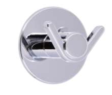 Afbeeldingen van Siro Haak metaal - zelfklevend L 60mm/H 38mm/B 60mm chroom glanzend 