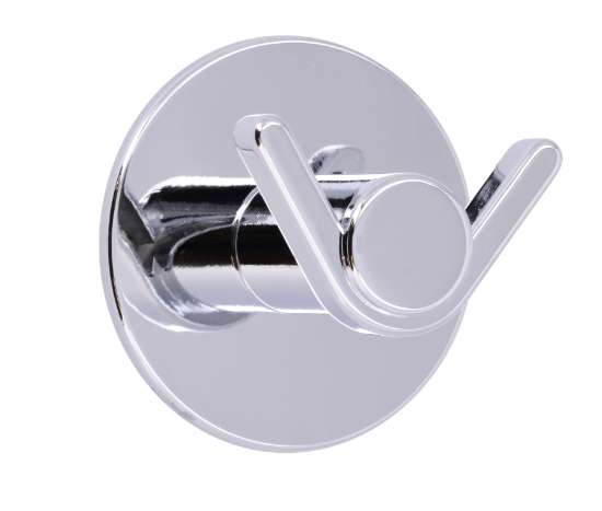 Afbeeldingen van Siro Haak metaal - zelfklevend L 60mm/H 38mm/B 60mm chroom glanzend 