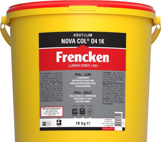 Afbeeldingen van Frencken Houtlijm d4 nova col -  1 component - 10kg
