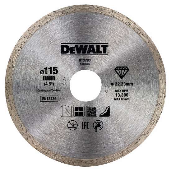 Afbeeldingen van DeWALT Diamant zaagblad droog DT3703