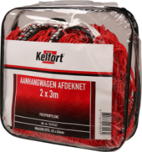Afbeeldingen van Kelfort Aanhangwagennet - 2.0x3.0 meter - grofmazig 