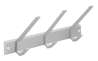 Afbeeldingen van Siro Haaklijst metaal - boorafstand 312mm/L 330mm/H 80mm/B 120mm - mat aluminium 