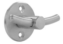 Afbeeldingen van Siro Kapstokhaak metaal - boorafstand 28mm/L 42mm/H 32mm/B 64mm RVS 