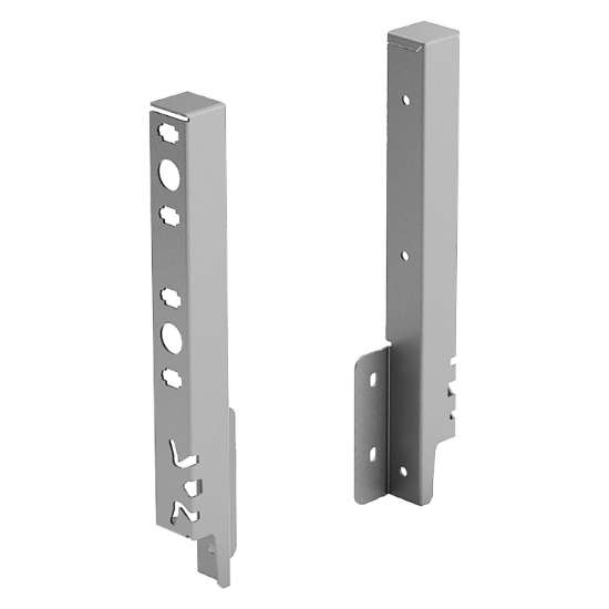 Afbeeldingen van Hettich Set achterwandverbinder ArciTech 218 mm, zilver, links en rechts