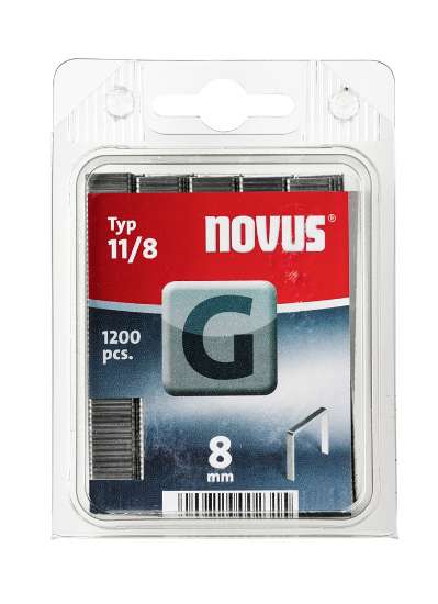 Afbeeldingen van Novus vlakdraad nieten G 11/8mm 1200st.