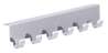 Afbeeldingen van Siro Deurkapstok metaal - met 6 haken boorafstand 210mm/L 240mm/H 32mm/B 41mm chroom glanzend 