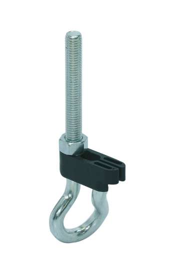 Afbeeldingen van GB VH schommelhaak metrisch draad M12 250x22 Ø10,6 Elektrolytisch Verzinkt 