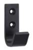 Afbeeldingen van Siro Kapstokhaak metaal - boorafstand 16mm/L 54mm/H 37mm/B 19mm mat zwart 