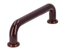 Afbeeldingen van Siro Meubelgreep kunststof - boorafstand 96mm/L 112mm/H 30mm/B 16mm - bruin 