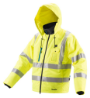 Afbeeldingen van Makita Verwarmde veiligheidsjas DCJ206ZL - 18v maat L - inclusief LXT jasadapter, in doos 