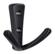 Afbeeldingen van Siro Kapstokhaak metaal - boorafstand 25mm/L 71mm/H 40mm/B 76mm - mat zwart 