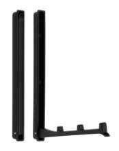 Afbeeldingen van Siro Wasdroger metaal - boorafstand 64mm/L 177mm/H 19mm/B 13mm mat zwart 