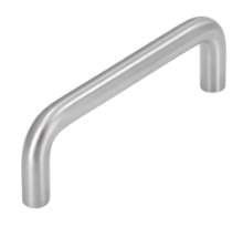 Afbeeldingen van Siro beugelgreep metaal - boorafstand 96mm/L 106mm/H 35mm/B 10mm RVS